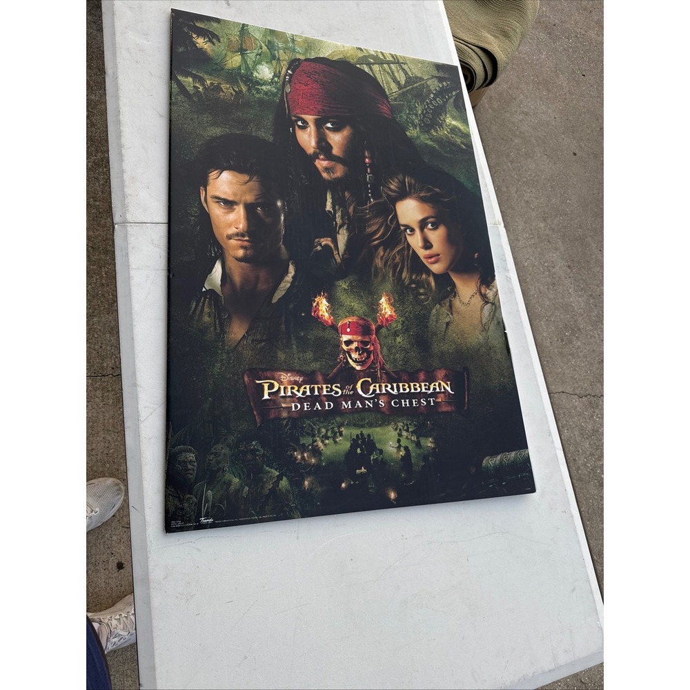 Disney Poster Pirates Of The Caribbean Dead‎ Man's Chest 24x36 Foam Board Poster